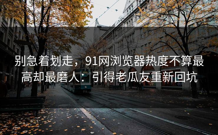 别急着划走，91网浏览器热度不算最高却最磨人：引得老瓜友重新回坑